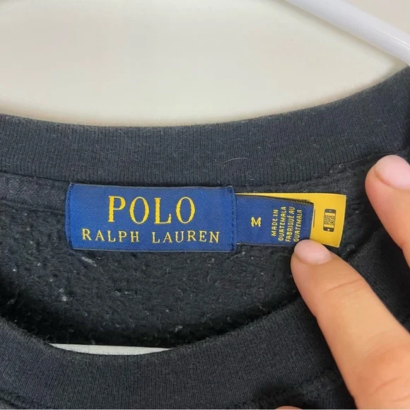 POLO Ralph Lauren Big Pony Spatter Paint Sweatshirt size Medium - Picture 3 of 5